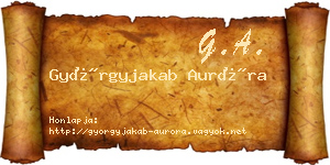Györgyjakab Auróra névjegykártya